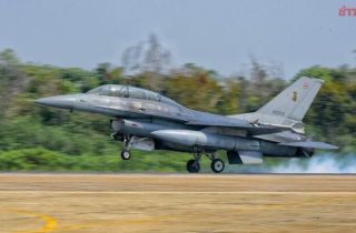 Thái Lan điều 4 máy bay tiêm kích F-16 hỗ trợ lực lượng mặt đất