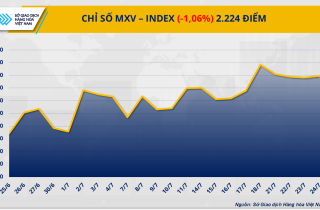 Thị trường hàng hóa: Tràn ngập sắc đỏ, MXV-Index lùi về 2.224 điểm