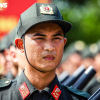 Gương mặt rám nắng, đẫm mồ hôi trên thao trường nắng lửa mừng đại lễ