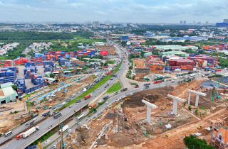 Cận cảnh 'đại công trường' nút giao phức tạp nhất Vành đai 3