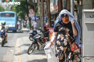 Hà Nội và Phú Thọ nóng nhất cả nước, cao nhất xấp xỉ 40°C