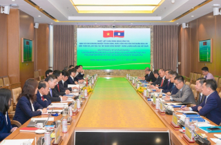 Petrovietnam đón Đoàn công tác Ban cải cách Doanh nghiệp Trung ương Lào đến thăm và làm việc