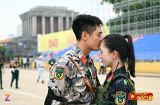 Cặp chiến sỹ trao nụ hôn gây sốt mạng trong buổi tổng hợp luyện A80 là ai?