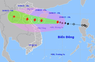 Bão số 5 Kajiki rất nguy hiểm, liên tục tăng cấp hướng về đất liền Trung Bộ