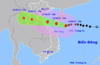 Bão số 5 Kajiki sắp đi vào vịnh Bắc Bộ, mạnh cấp 13-14