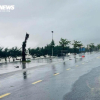 Sóng biển cuộn bờ, gió rít liên hồi trước thềm bão số 5 đổ bộ
