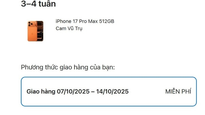 iPhone 17 Pro Max 'cháy hàng', người mua máy phải chờ cả tháng