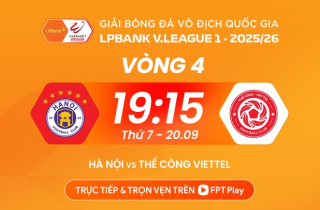 Xem trực tiếp Hà Nội FC đấu với Thể Công Viettel, vòng 4 V.League trên kênh nào?