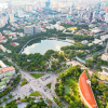 Hà Nội: Công viên Nghĩa Đô 'lột xác', xuất hiện cầu đi bộ hình cây đàn độc đáo