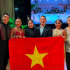 Tuyển khiêu vũ thể thao Việt Nam ghi dấu ấn tại giải Vô địch thế giới Bồ Đào Nha mở rộng