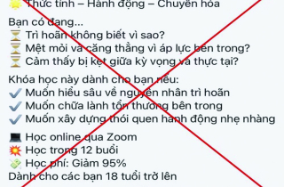 Cảnh giác với các hành vi lừa đảo núp bóng “chữa lành”