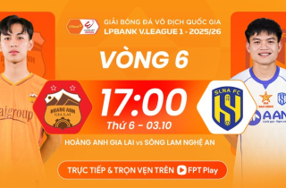 Xem trực tiếp HAGL vs SLNA, vòng 6 V.League trên kênh nào?