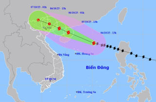 Bão số 11 Matmo có thể mạnh cấp 13, gây mưa lớn trọng tâm ở 6 tỉnh miền Bắc