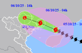 Bão số 11 cách Quảng Ninh 210km, gió mạnh trên đất liền từ đêm nay đến trưa mai