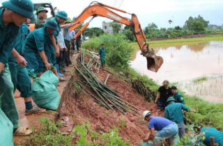 Thông tin vỡ đê ở Bắc Ninh là không chính xác; đê sông Thương vẫn an toàn