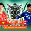 Xem trực tiếp bóng đá Việt Nam đấu với Nepal, vòng loại Asian Cup trên kênh nào?