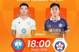 Xem trực tiếp bóng đá Nam Định đấu với Đà Nẵng, vòng 8 V.League trên kênh nào?