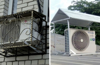 Lắp mái che cho cục nóng điều hòa, nên hay không?