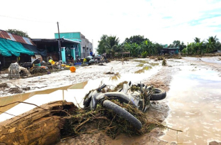 Hiện trường tan hoang sau vụ vỡ hồ chứa nước ở Lâm Đồng