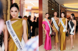 Gu thời trang đơn giản mà vẫn nổi bật của Hương Giang tại Miss Universe