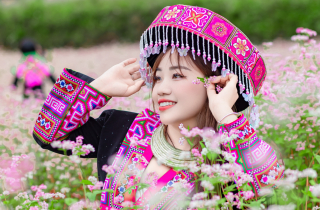 Mùa hoa tam giác mạch nở rộ, thiếu nữ rủ nhau lên Đồng Văn săn ảnh đẹp