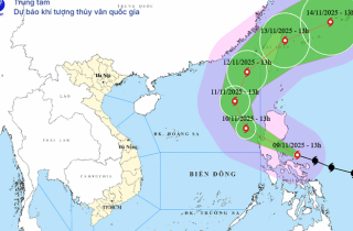 Bão Fung-Wong mạnh lên đầu cấp siêu bão, liên tục đổi hướng khi vào Biển Đông