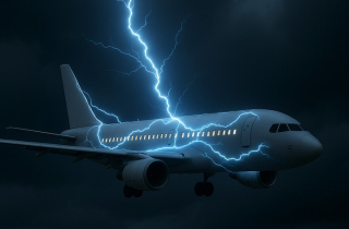 Sét đánh trúng máy bay có nguy hiểm?