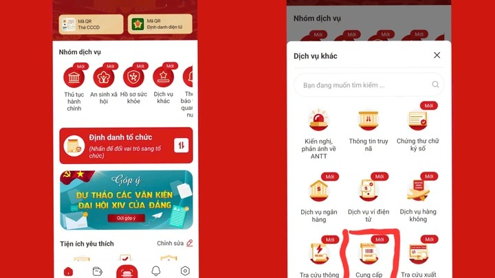 Cách tích hợp Giấy chứng nhận quyền sử dụng đất trên ứng dụng VNeID