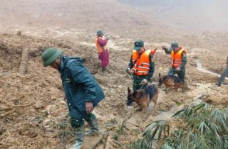 Đội mưa, lội bùn đất tìm 3 người mất tích trong vụ sạt lở kinh hoàng ở Đà Nẵng