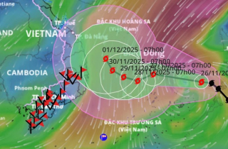 Bão số 15 Koto cách đảo Song Tử Tây 440km, quẩn thảo Biển Đông nhiều ngày
