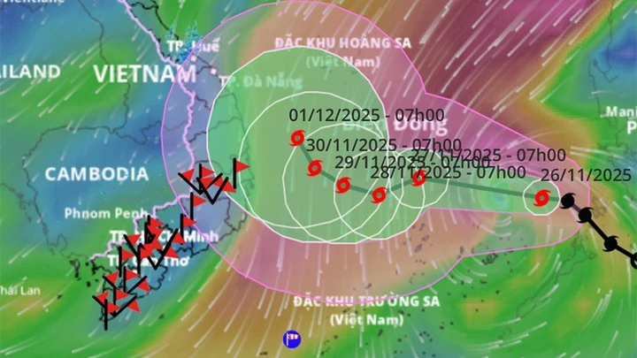 Bão số 15 Koto cách đảo Song Tử Tây 440km, quẩn thảo Biển Đông nhiều ngày