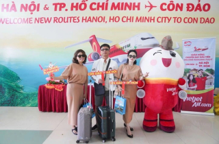 Vietjet tiếp tục khai thác các đường bay đến Côn Đảo từ 3/12