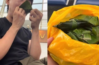 Chàng trai cố ăn hết 130 cái bánh bột lọc ở sân bay vì không được mang sang Nhật