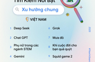 AI được người Việt tìm kiếm nhiều nhất trên Google 2025