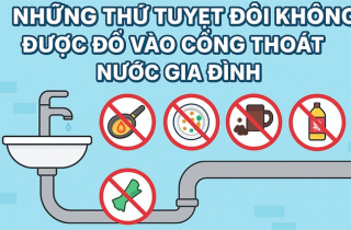 8 thứ tuyệt đối không được đổ vào cống thoát nước gia đình