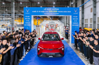 Nhà máy VinFast Hải Phòng xuất xưởng chiếc ô tô điện thứ 200.000 trong năm 2025