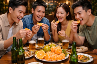 Cam, quýt có giúp giải rượu bia?