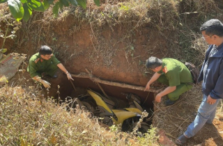 Thủ đoạn giấu xe trên đường lẩn trốn của 2 kẻ cướp ngân hàng ở Gia Lai