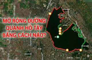 Vị trí 11km đường Hồ Tây dự định mở rộng trong đại dự án 30.000 tỷ