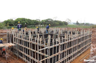 Cận cảnh công trường đại dự án Khu đô thị thể thao Olympic